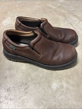 Eastland Brown Leather Slip-On Loafers